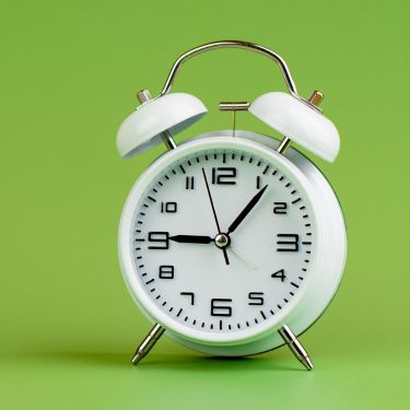 white clock